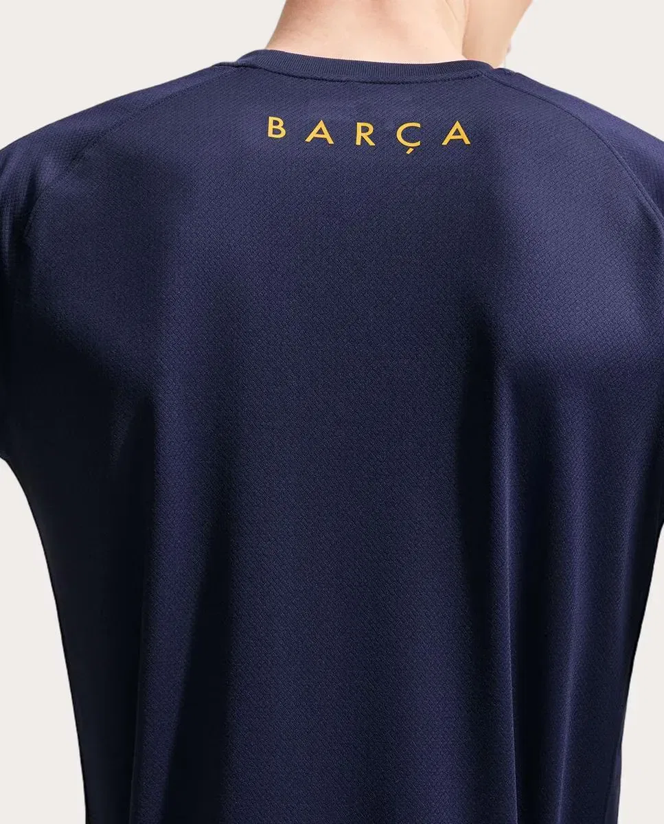 Мужская футболка FC Barcelona 2026-2027 Stadium Dri-FIT Strike Nike, Dark Blue — фото 4