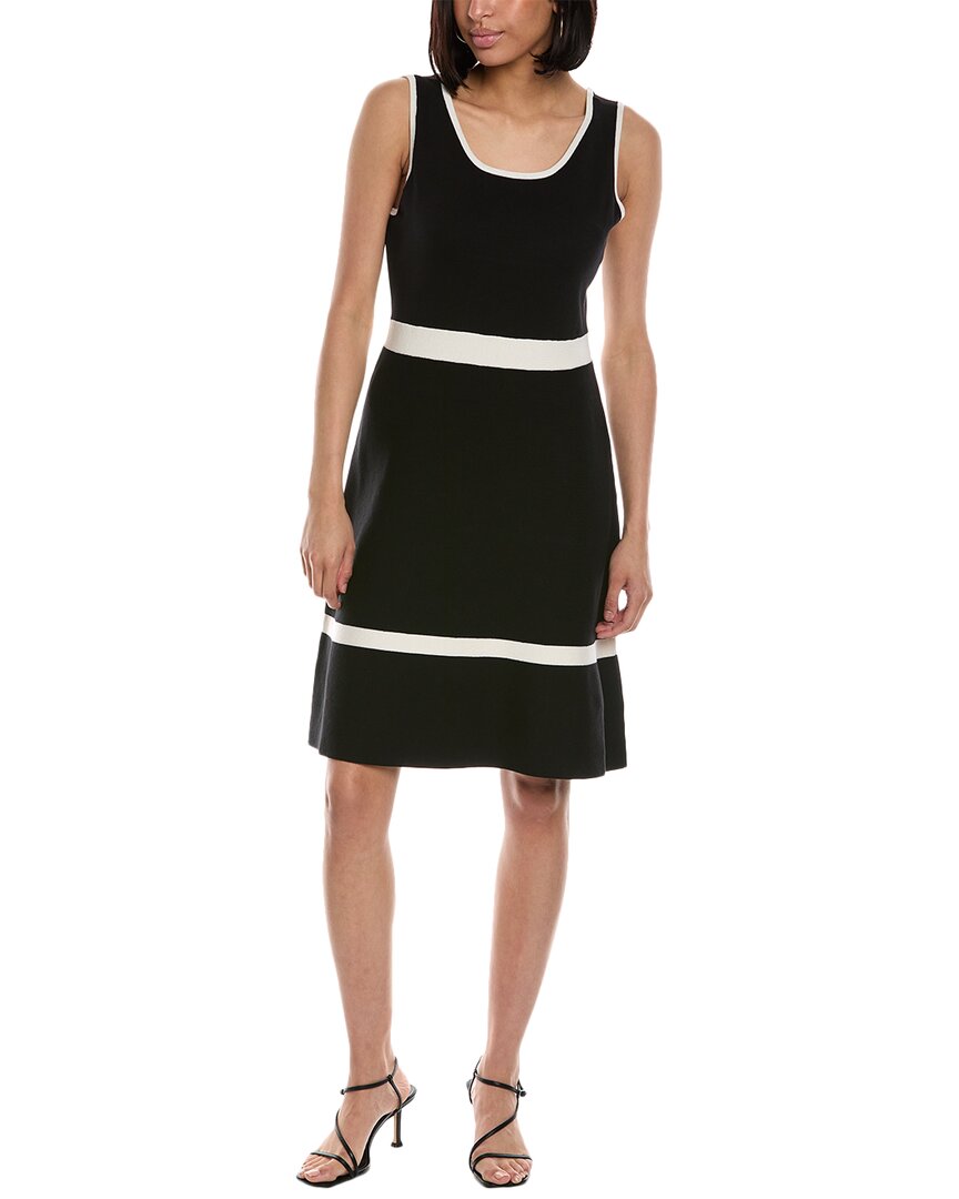 

Платье-свитер без рукавов Anne Klein Fit & Flare, черный