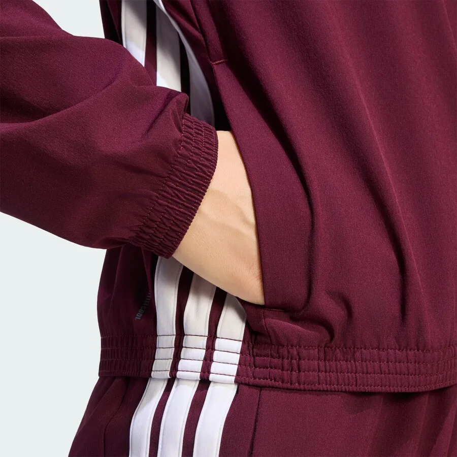 Тренировочная куртка ADIDAS PERFORMANCE 'Train Essentials' винно-красного цвета — фото 4