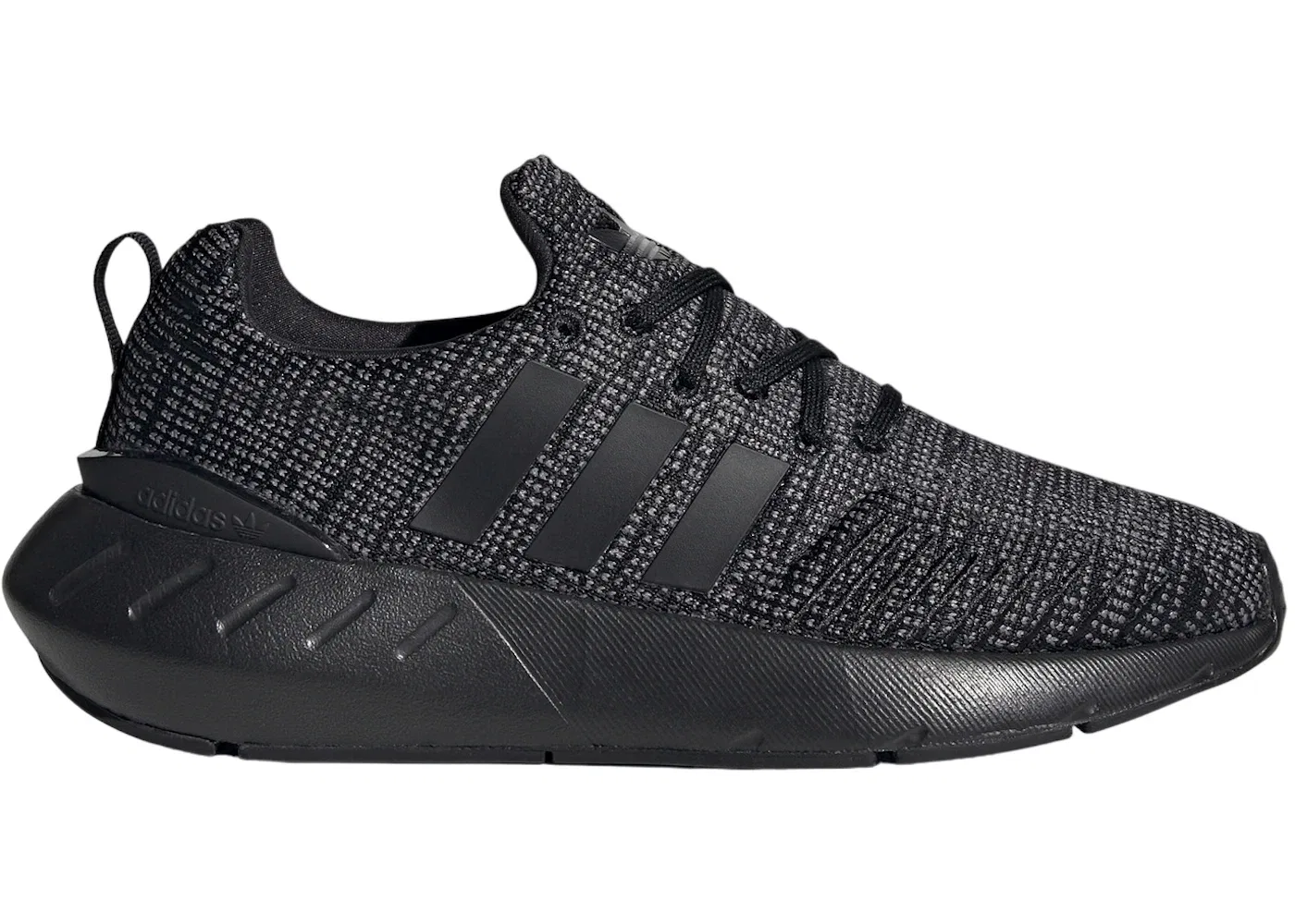 Детские кроссовки для мальчиков с завязками Adidas Swift Run 22 Adidas, Core Black Grey Five Cloud White