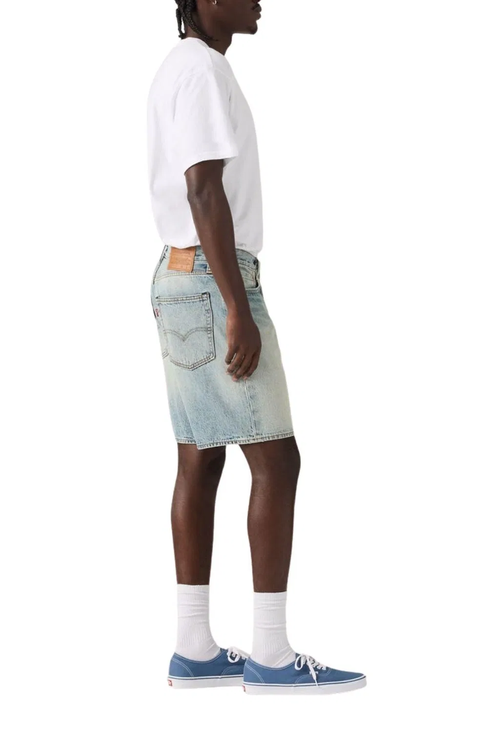 Мужские джинсовые бермуды 468 Loose Fit Levi's, Blau — фото 4
