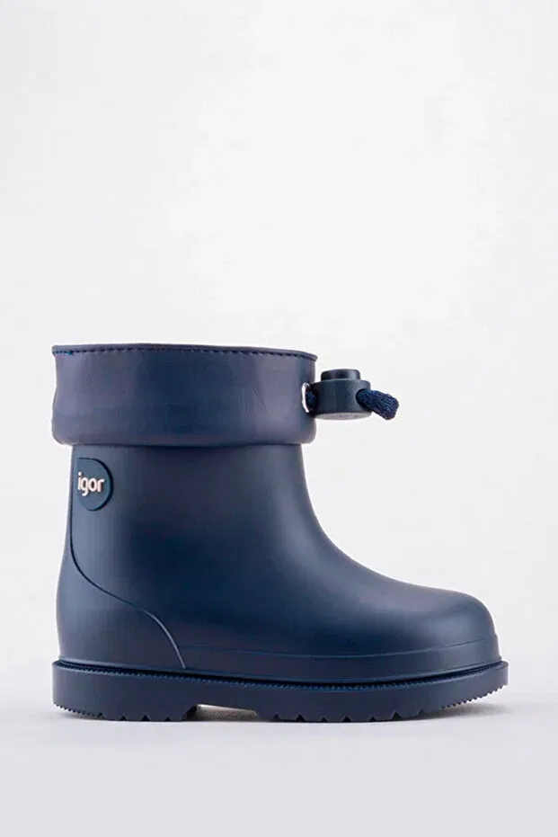 Детские ботинки для девочек с принтом Trok Igor, Navy Blue