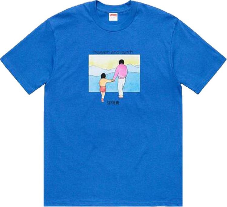 

Футболка Supreme Heaven And Earth Tee 'Royal', синий