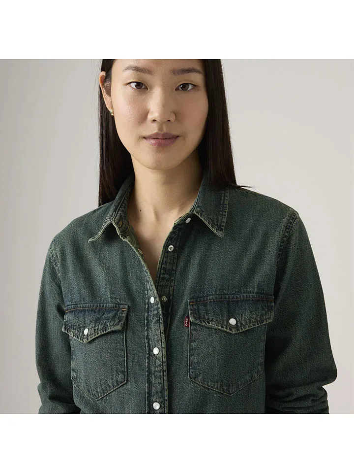 Рубашка джинсовая с длинным рукавом Levi'S, синий — фото 4
