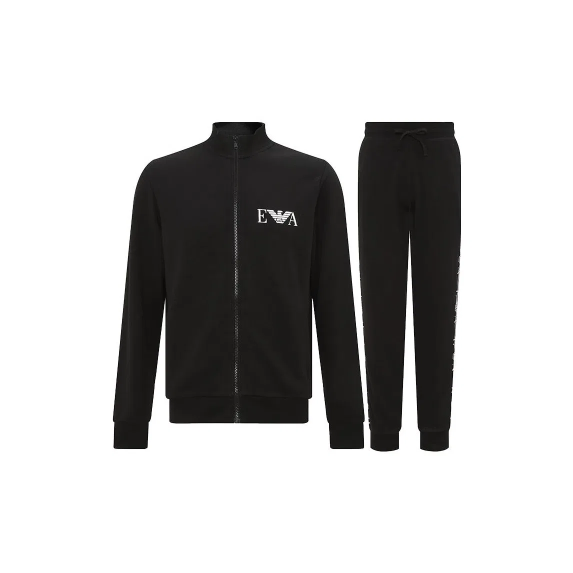 Мужской комплект спортивной одежды с курткой и брюками EMPORIO ARMANI EA7 SS23, Black