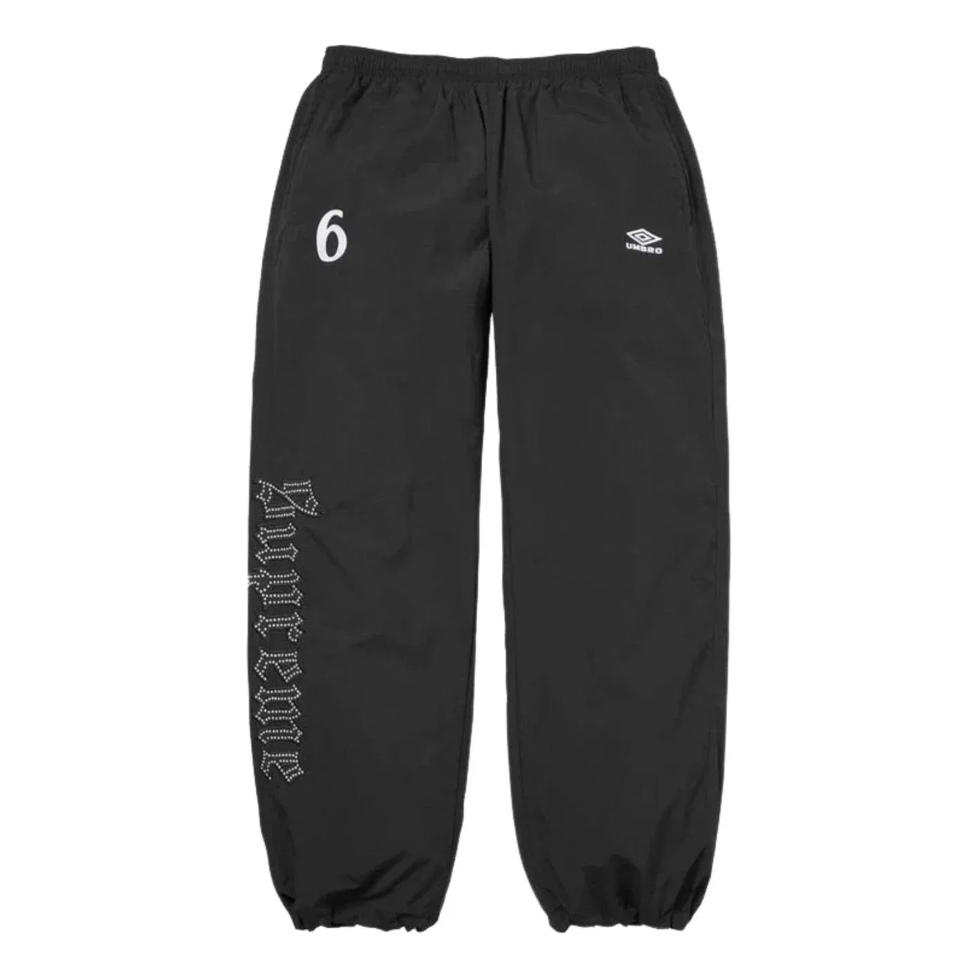 Мужские спортивные штаны с принтом Rhinestone Track Pant Supreme, черный