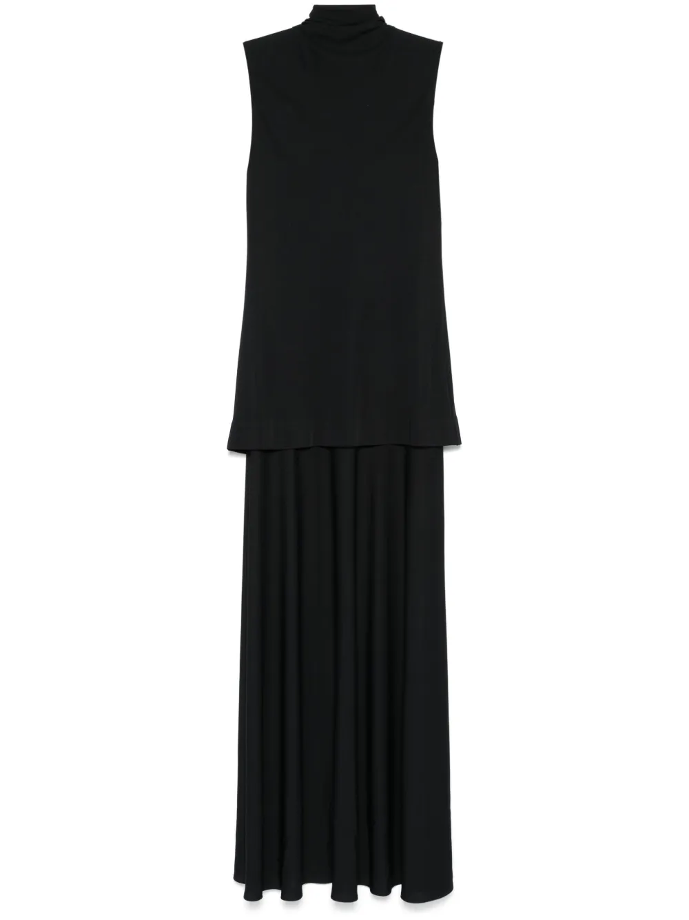

Многослойное платье миди JIL SANDER, черный