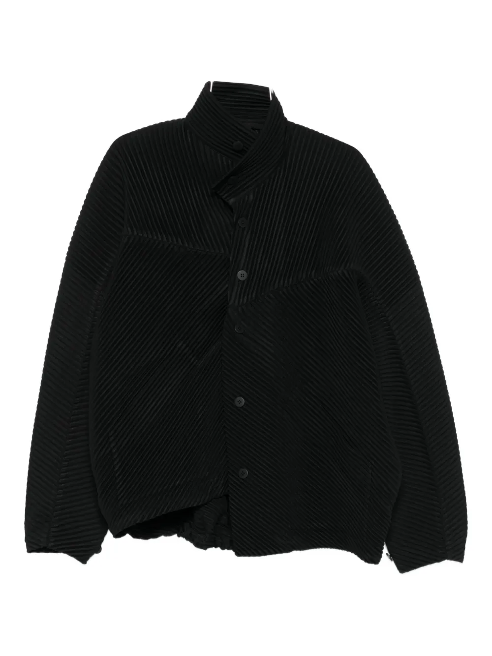 

Плиссированное пальто на пуговицах Homme Plissé Issey Miyake, черный