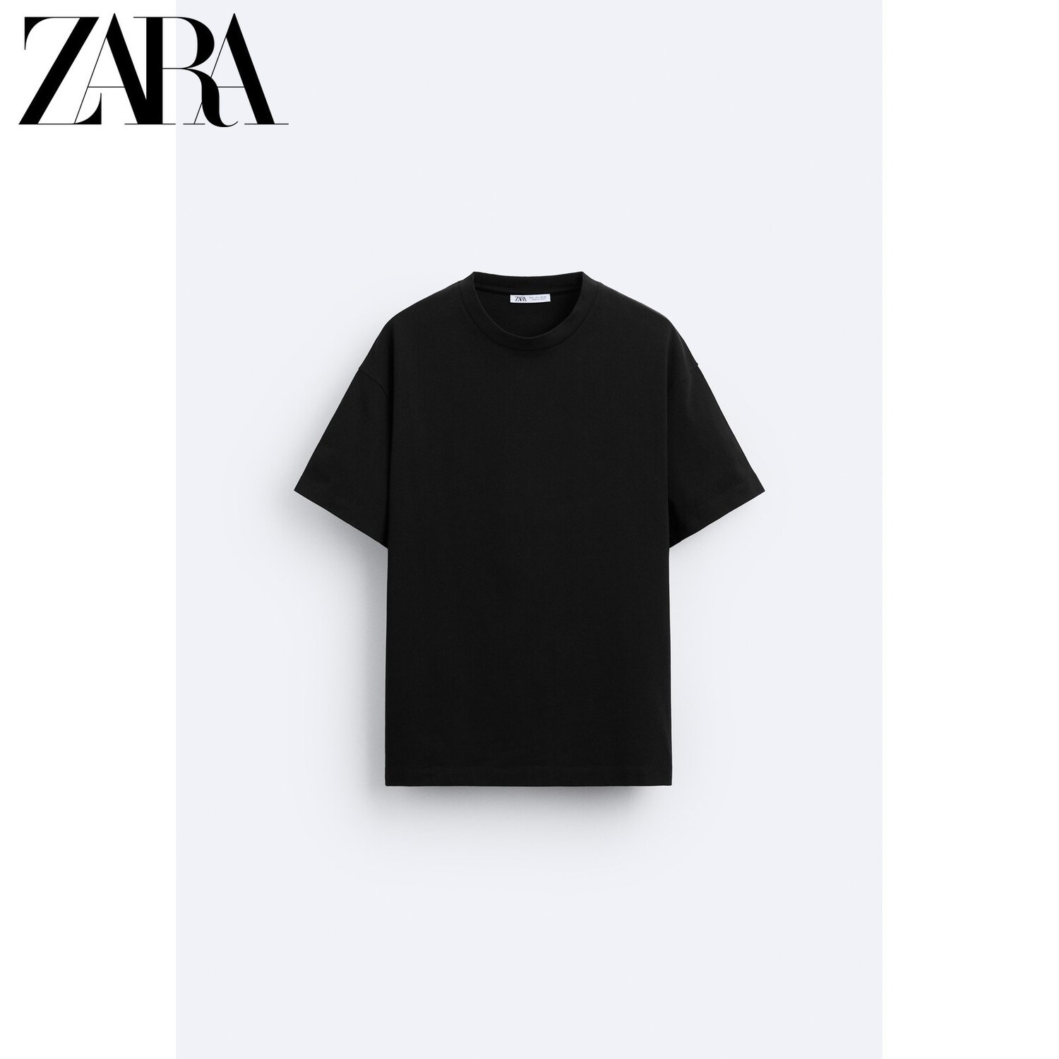 

Футболка мужская Zara с короткими рукавами, черный