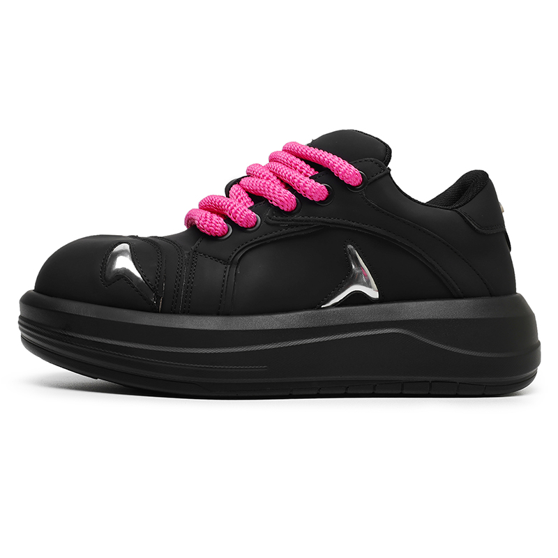 

WEISHIBANGWEI Низкие скейтерские кроссовки унисекс с розовыми шнурками, цвет Pink Shoelace