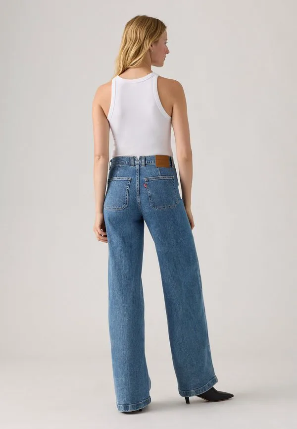 728, приталенный, с высокой посадкой, широкие штанины Levi'S, Mosey Mid Stone — фото 3