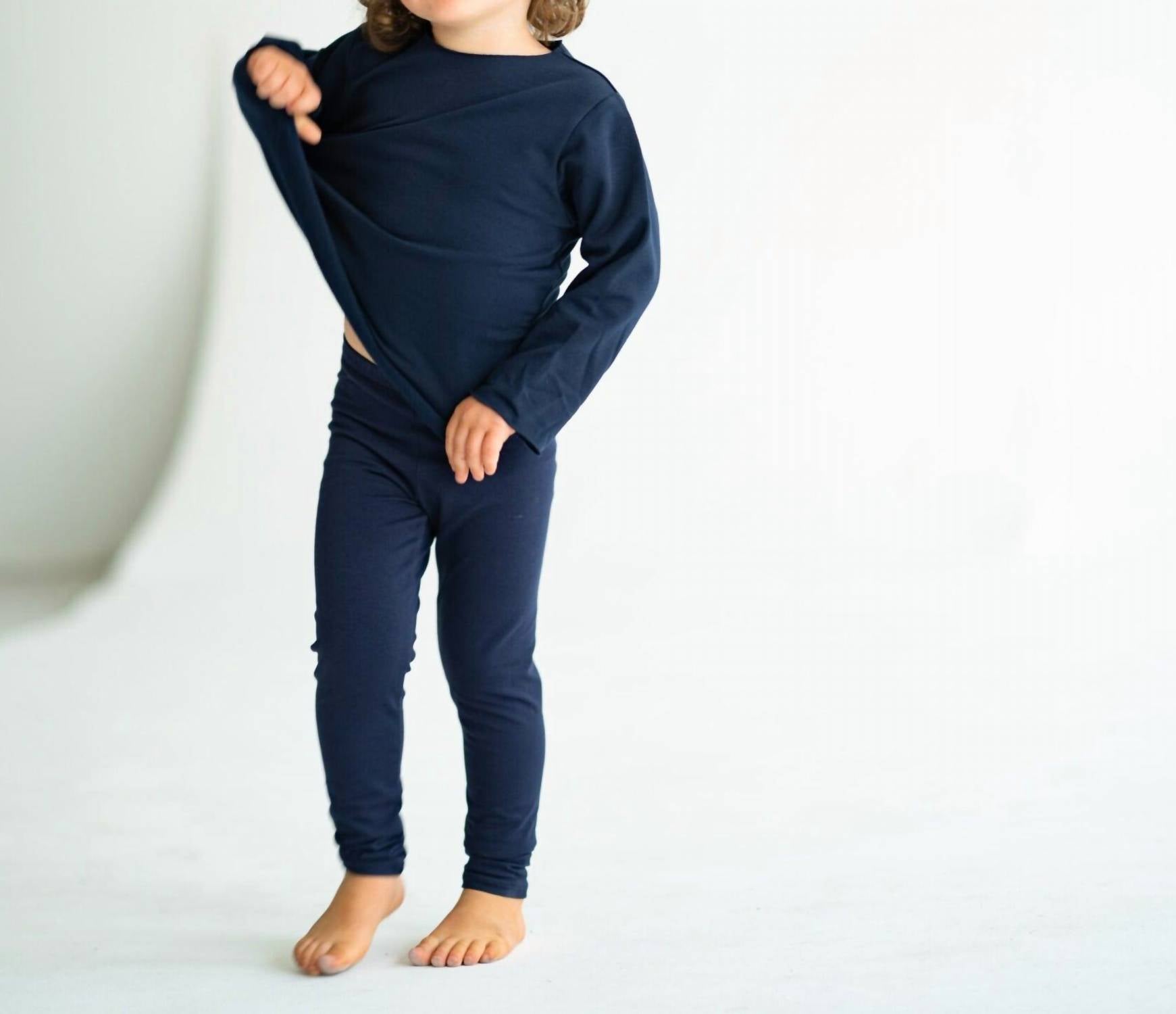 

Унисекс хлопковые леггинсы в цвете Navy A Basic Brand