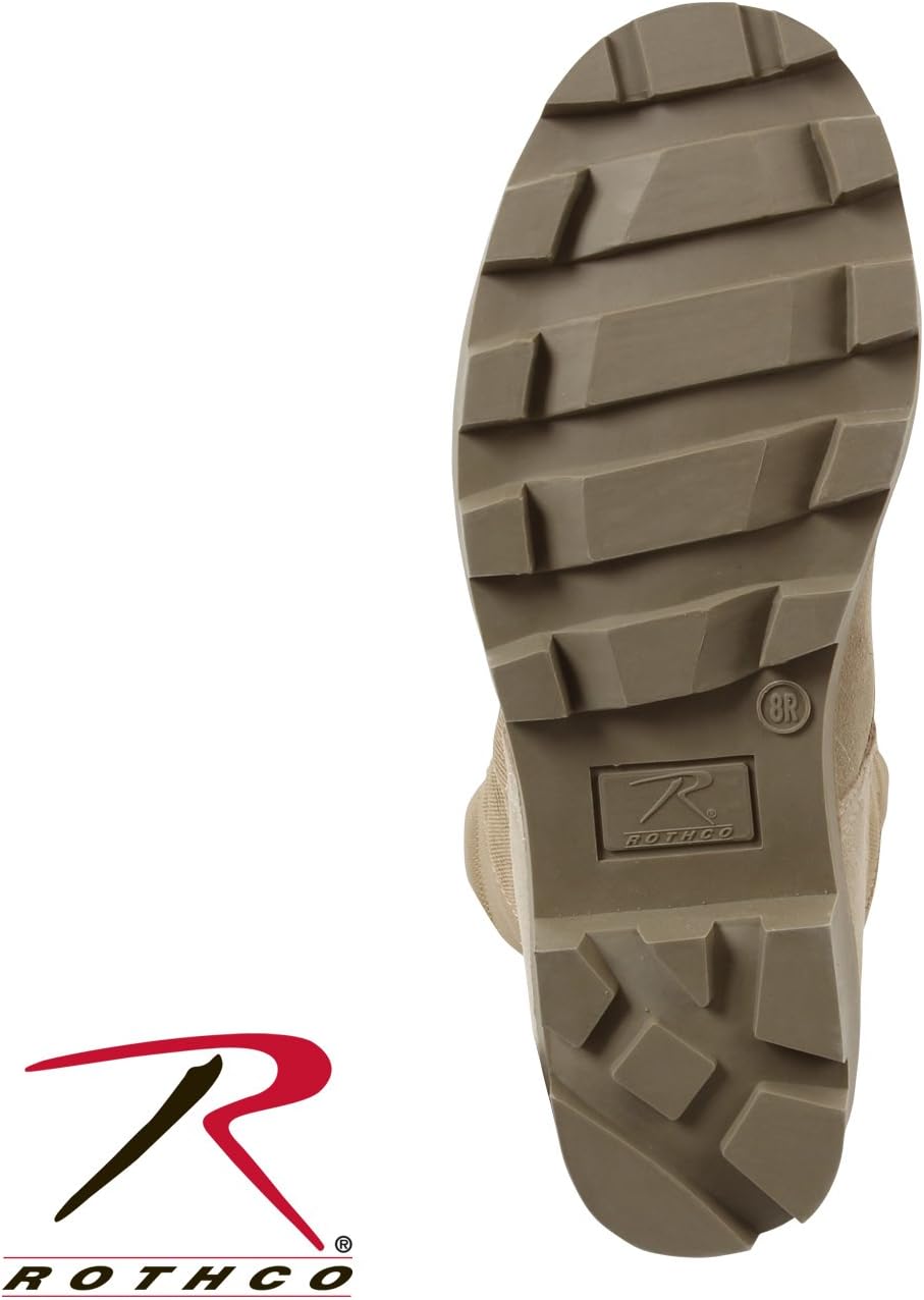 Кожаные замшевые тактические походные ботинки Rothco Speedlace Jungle, 20 см, 11 Wide Desert Tan — фото 3