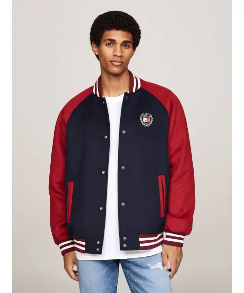 

Бомбер Regular fit Tommy Jeans, синий