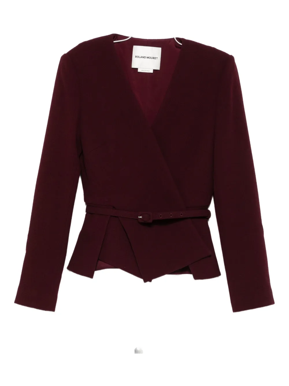 

Куртка с поясом и запахом Roland Mouret, красный