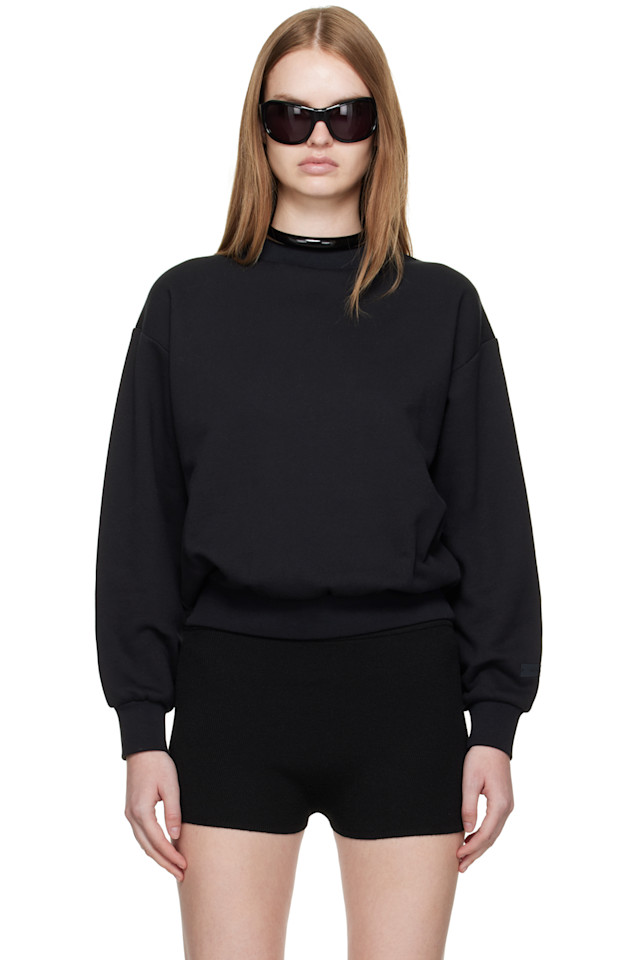 

Fear Of God Essentials Черная классическая толстовка с круглым вырезом, Черный, Fear Of God Essentials Черная классическая толстовка с круглым вырезом