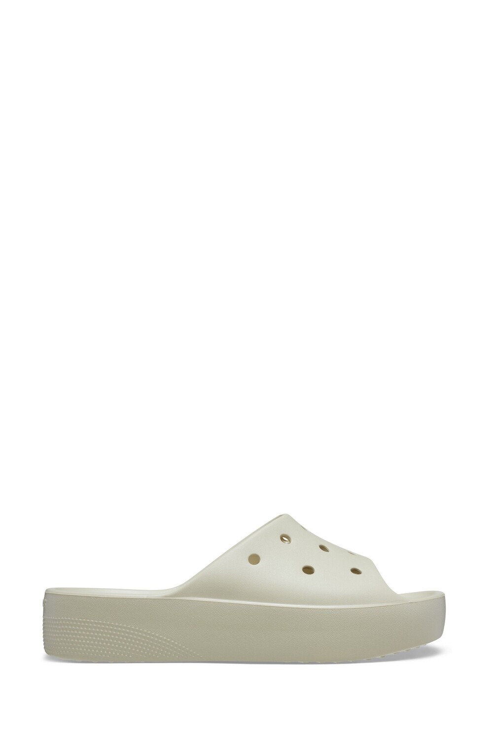 Классические шлепанцы на платформе Crocs