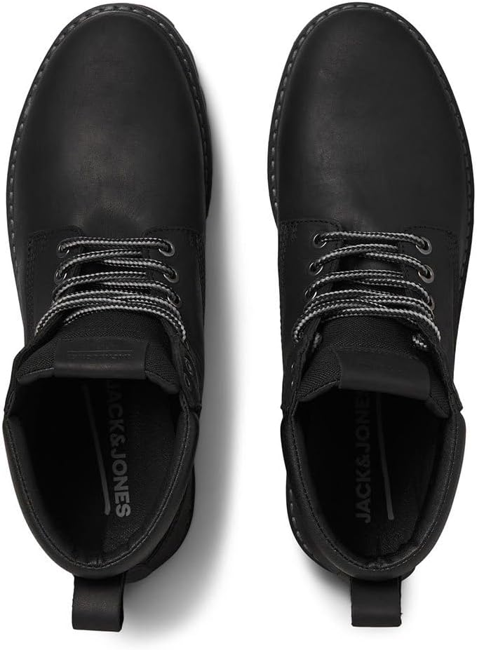 Мужские ботинки на шнуровке JACK JONES Jack & Jones, Charcoal — фото 4