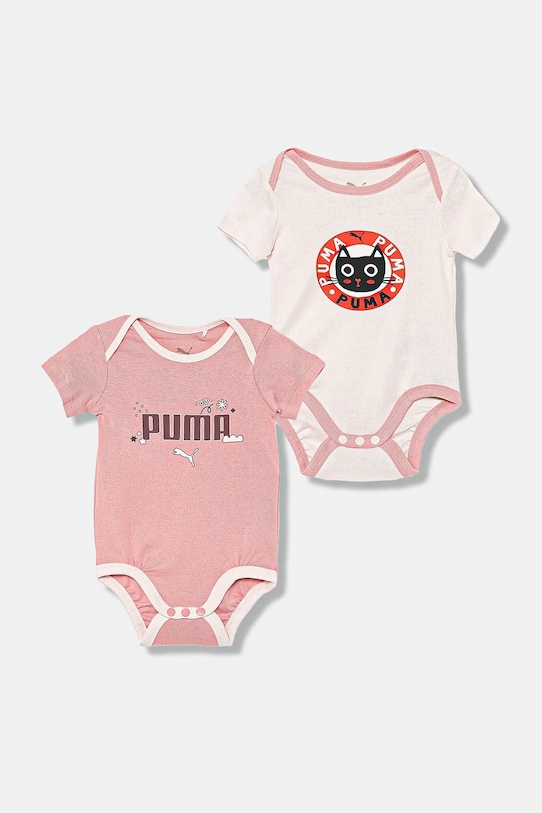 

Детские хлопковые боди MINICATS Newborn 2-Pack Graphic Bodysuit Set INF 2-pack Puma, розовый