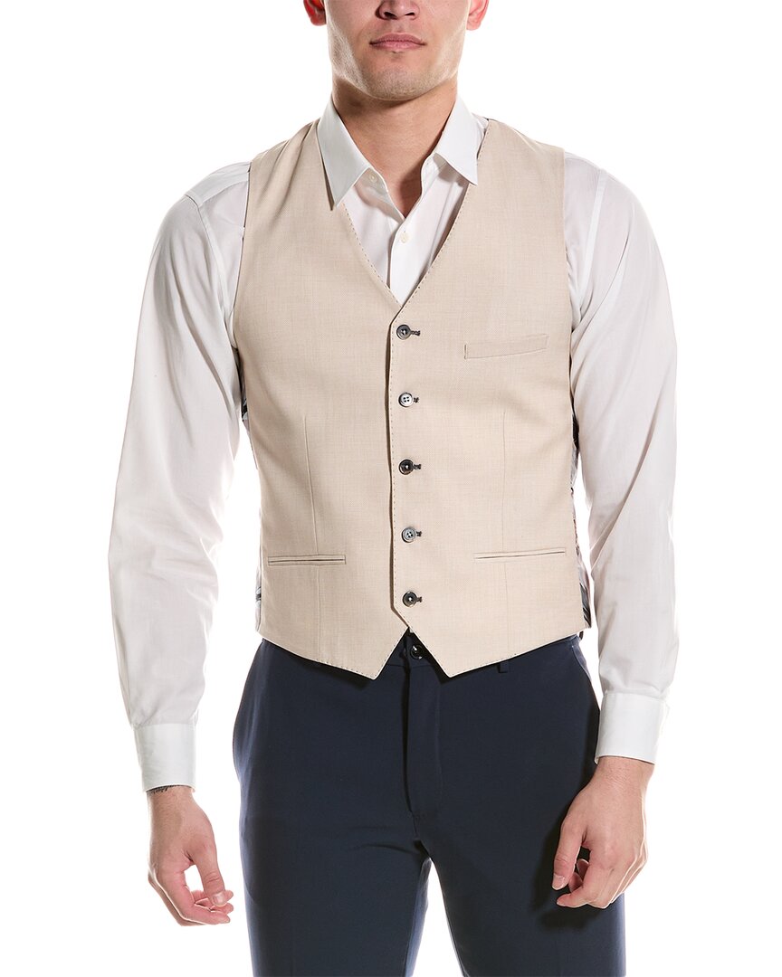 

Жилет Eaton Slim Fit с узором «пейсли и серый» Paisley & Gray