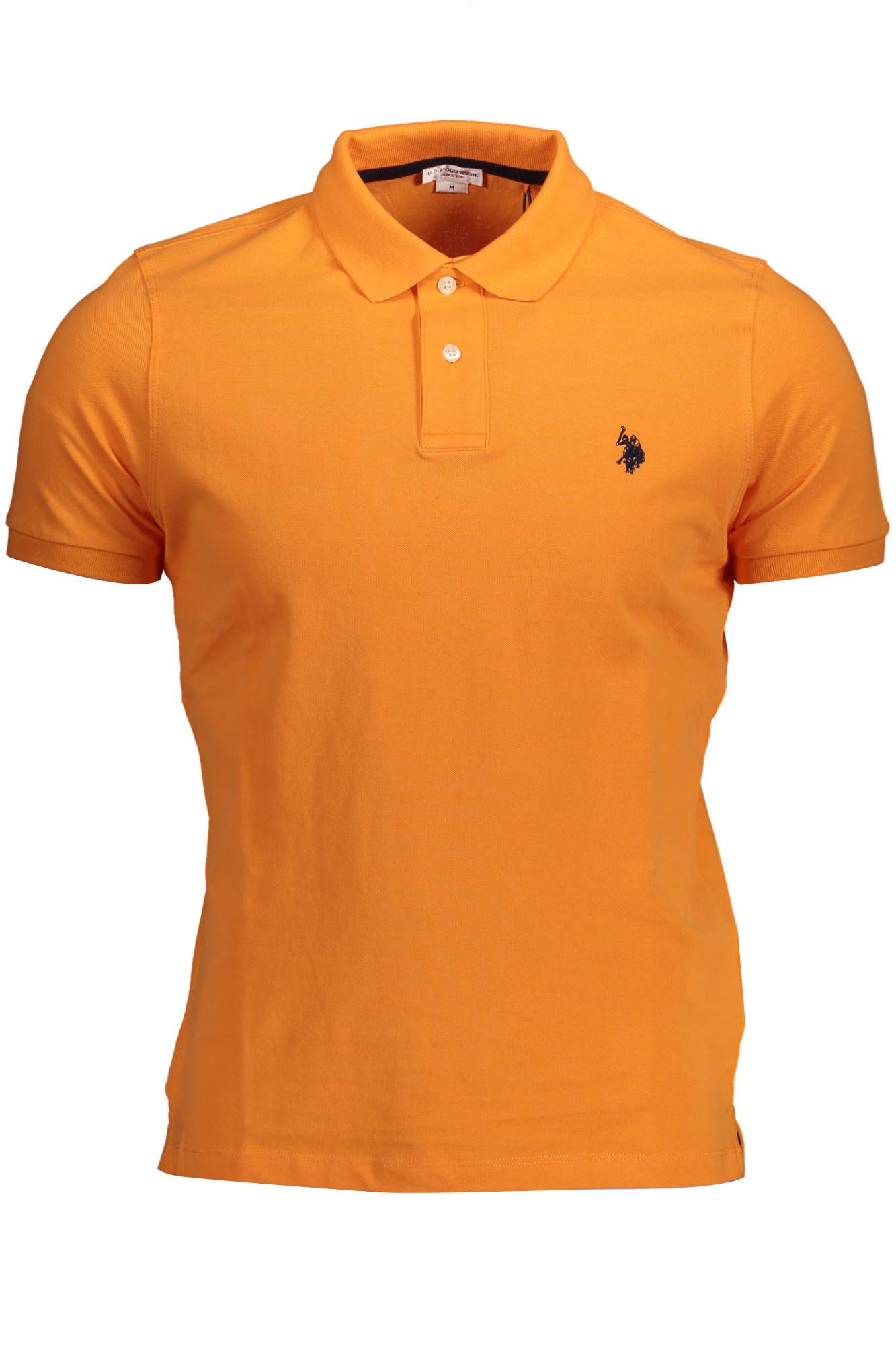 

Оранжевая хлопковая мужская рубашка поло U.S. Polo Assn.