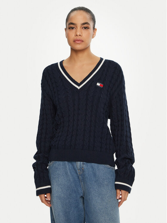 

Свитер обычного кроя DW0DW19885 Tommy Jeans, синий