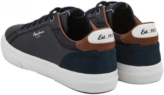 Кроссовки Pepe Jeans Kenton Court Trainers, Navy Blue — фото 4