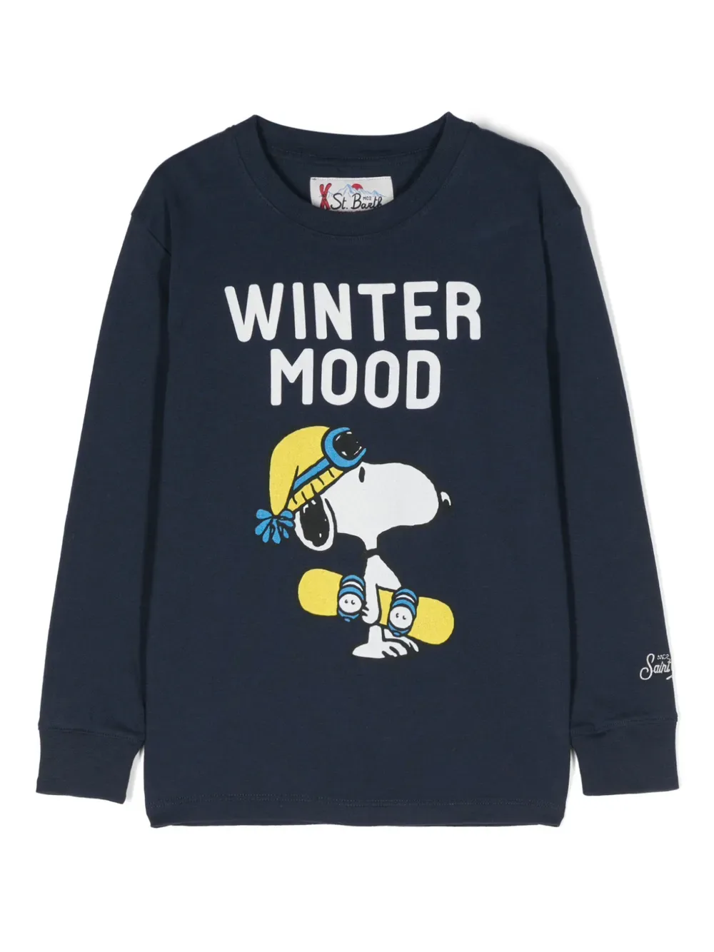 

Толстовка с вышитым логотипом Mc2 Saint Barth Kids, синий