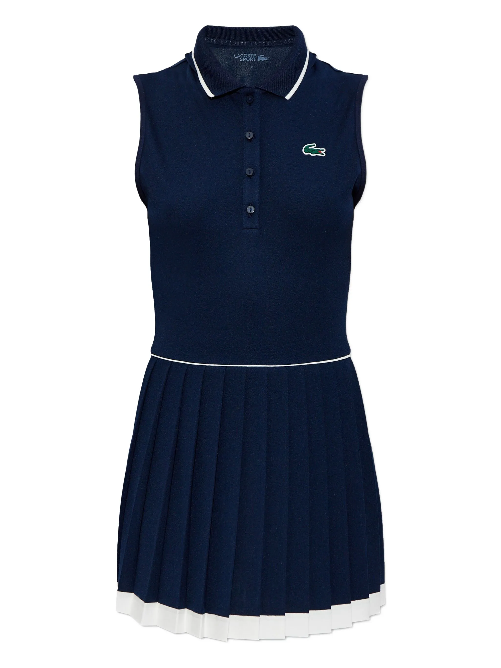 

Платье мини с вышитым логотипом Lacoste, синий