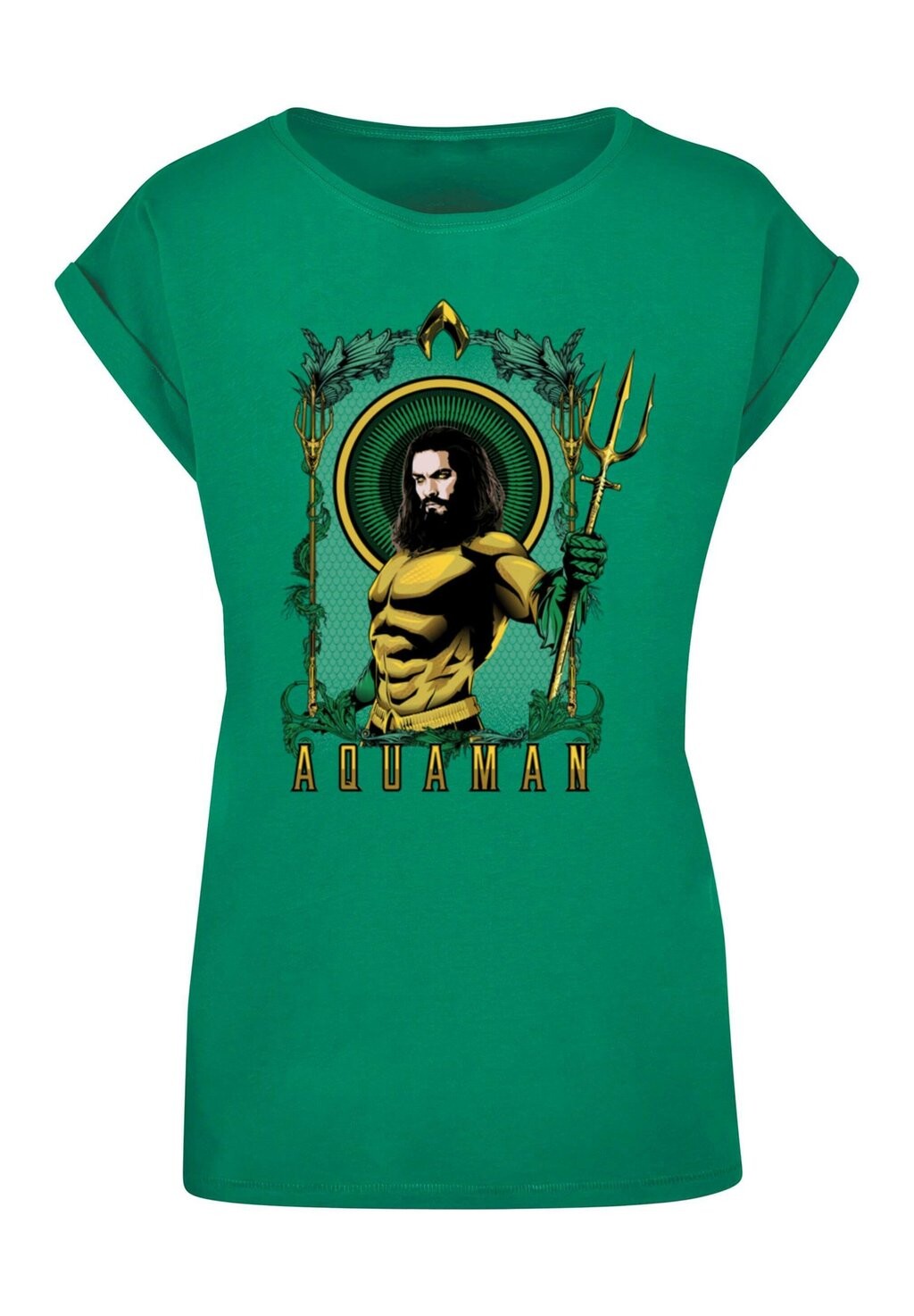 

Футболка с принтом AQUAMAN TRIDENT ABSOLUTE CULT, зеленый