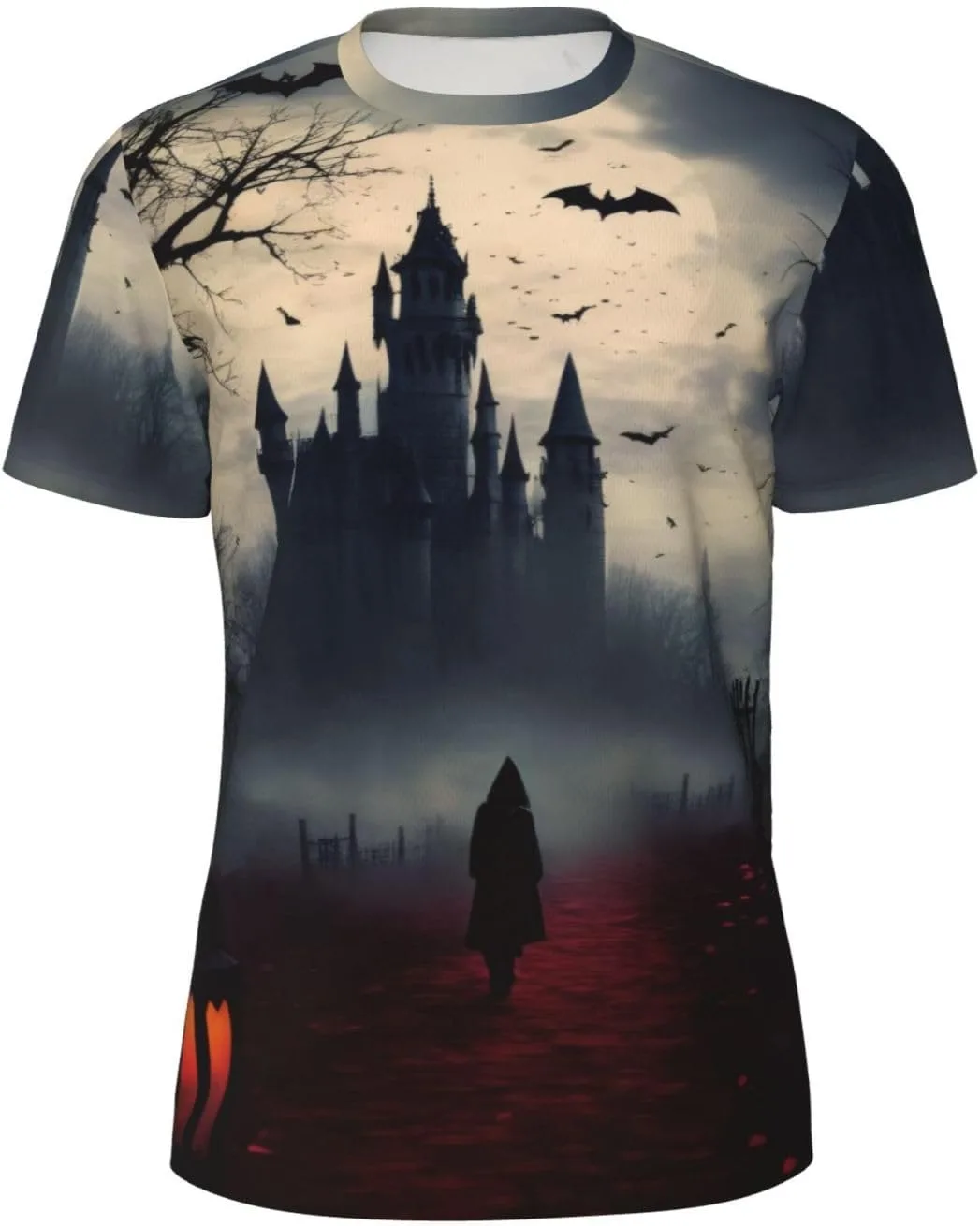 

Футболка мужская Gloomy and Witch с принтом, короткий рукав jshmgchw