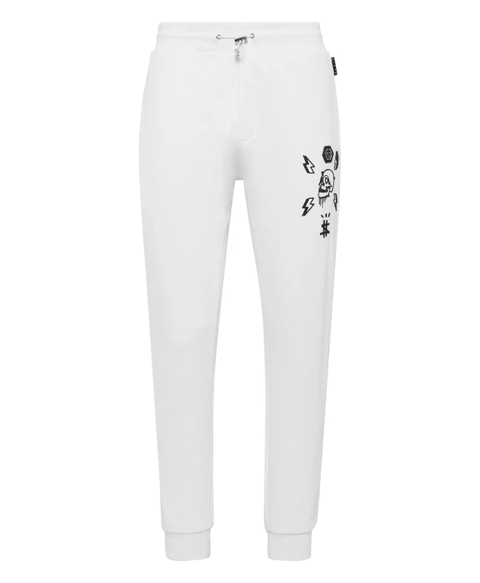 

Спортивные штаны в форме шестиугольника Philipp Plein, белый