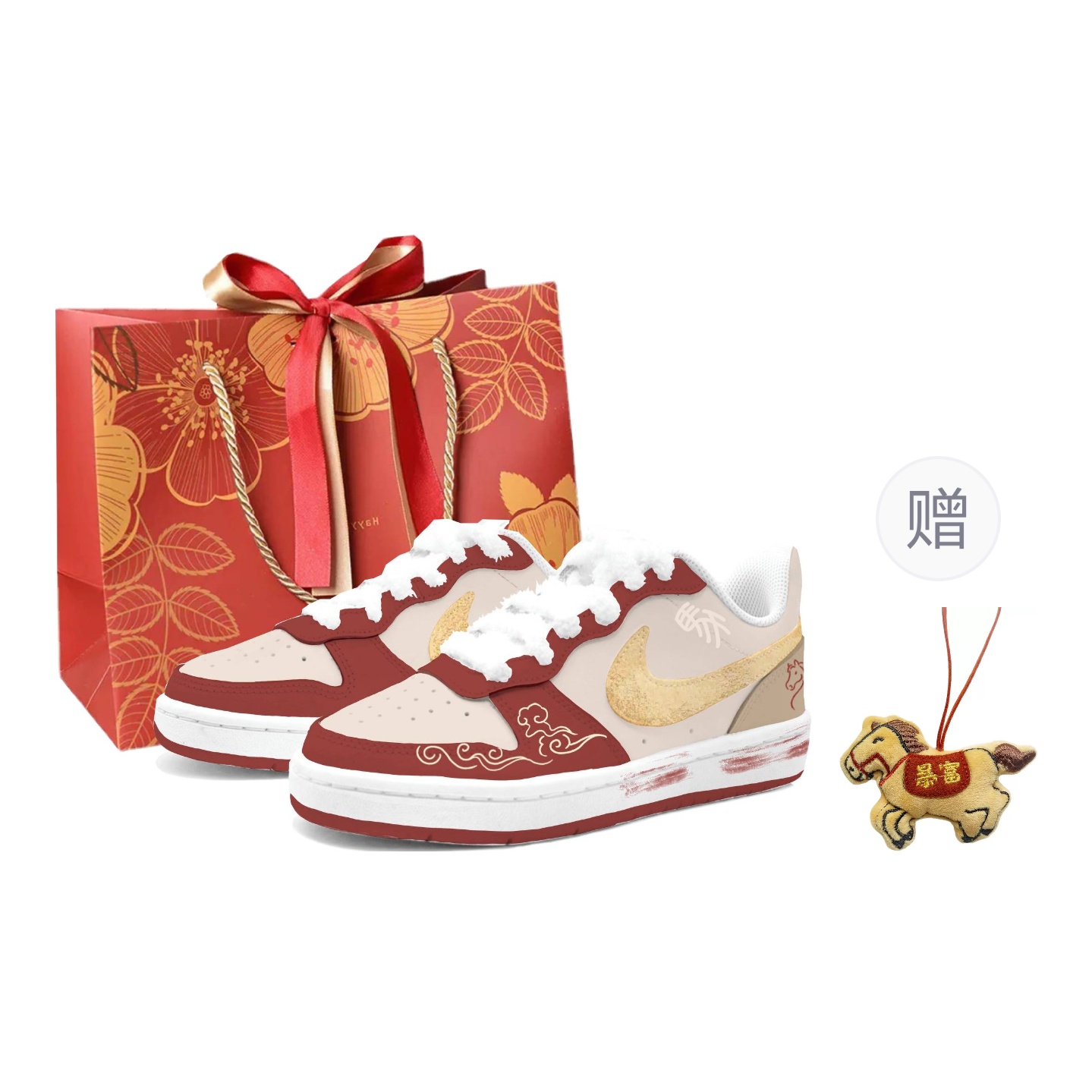 

Кроссовки для скейтбординга Court Borough детские унисекс Nike, красный