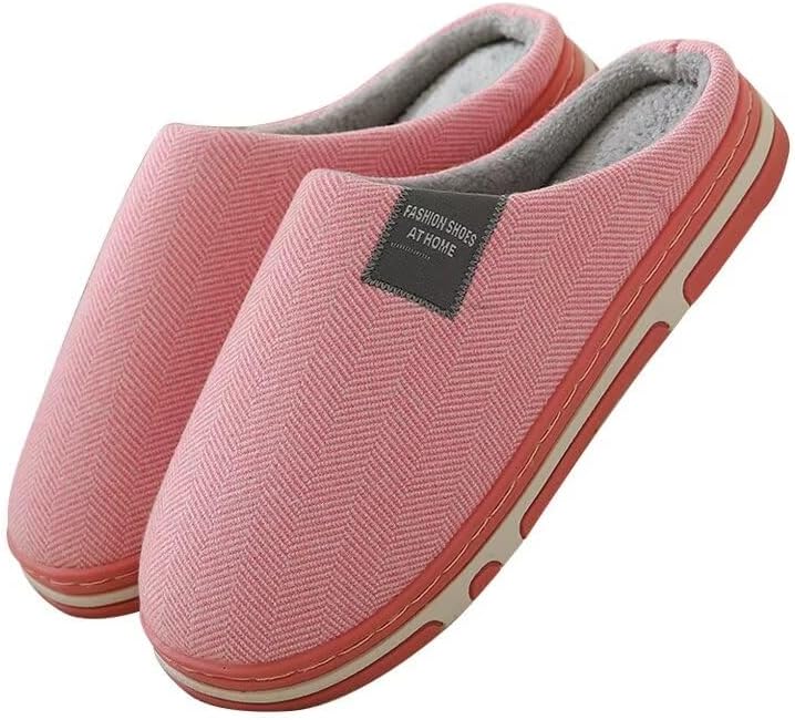 

Тапочки Zonkacen для мужчин и женщин, тихие, нескользящие, для дома и спальни, гостевые, зимние, розовый