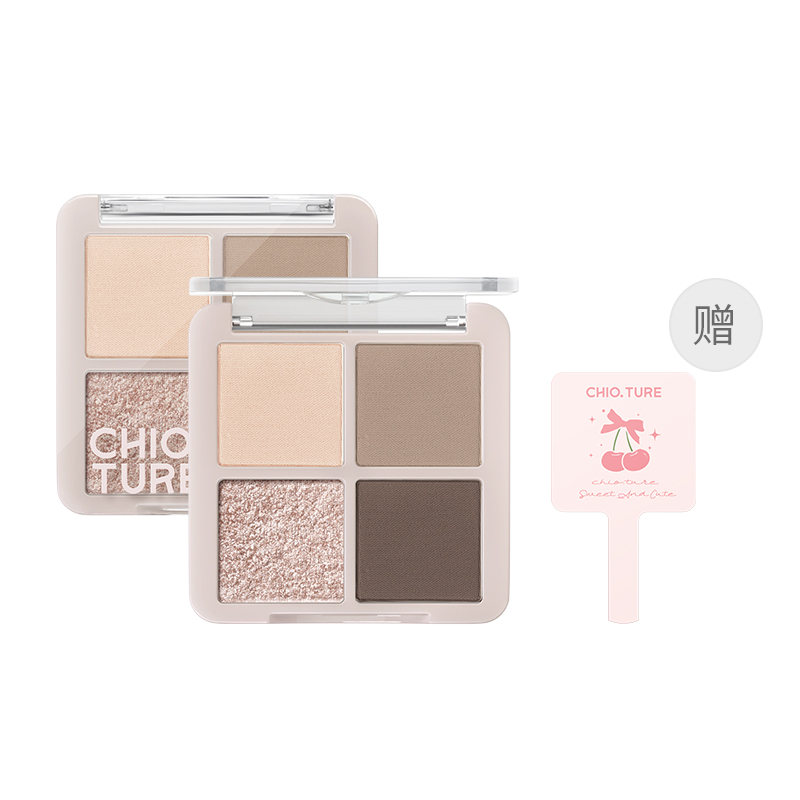 

Палитра теней для век Texture 4 Colors, успокаивающая, легко растушевывается, натуральная CHIOTURE