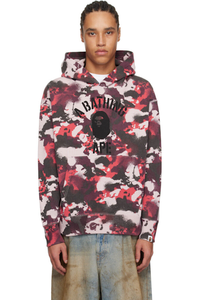 

Толстовка с капюшоном Red Map Camo BAPE