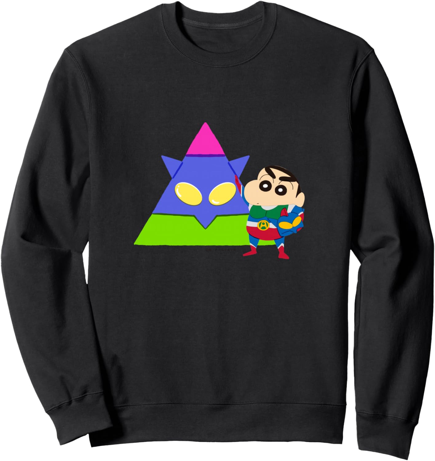 

Крейон Шин-чан: Веселье! Учись от А до Я. Толстовка с буквой А Crayon Shinchan, черный