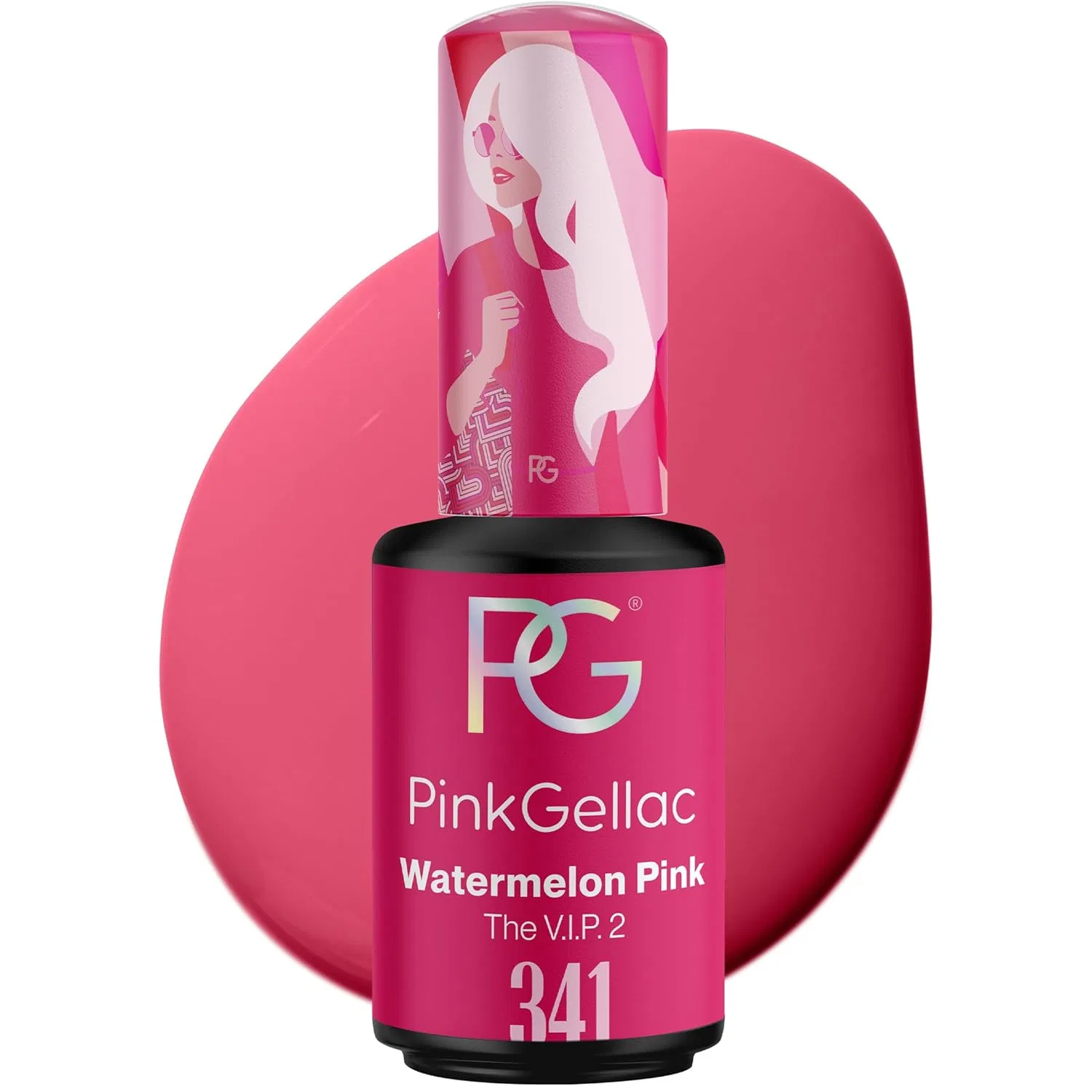 Гель-лак для ногтей Pink Gellac UV «Watermelon Pink» Pink Gellac