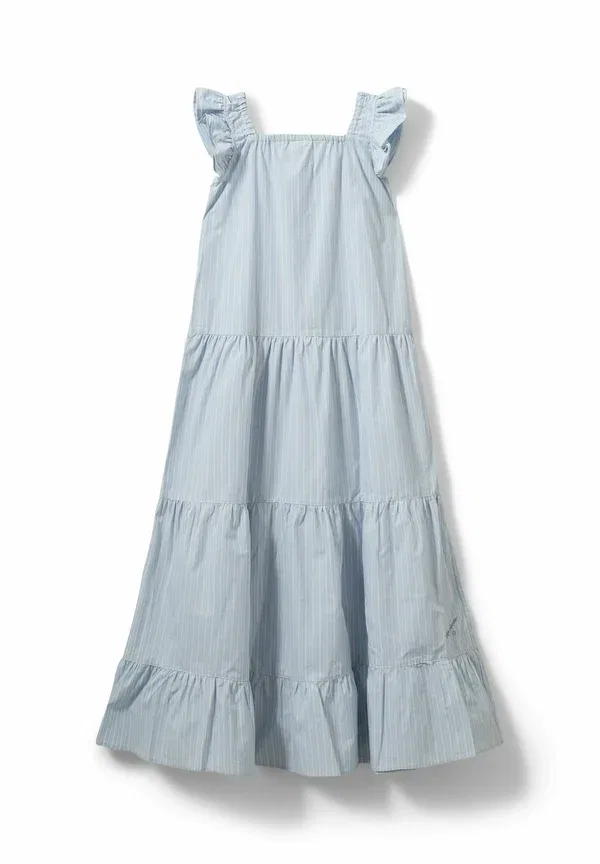 Платье дневное Maurasy day dress Sofie Schnoor, светло-голубое в полоску — фото 2