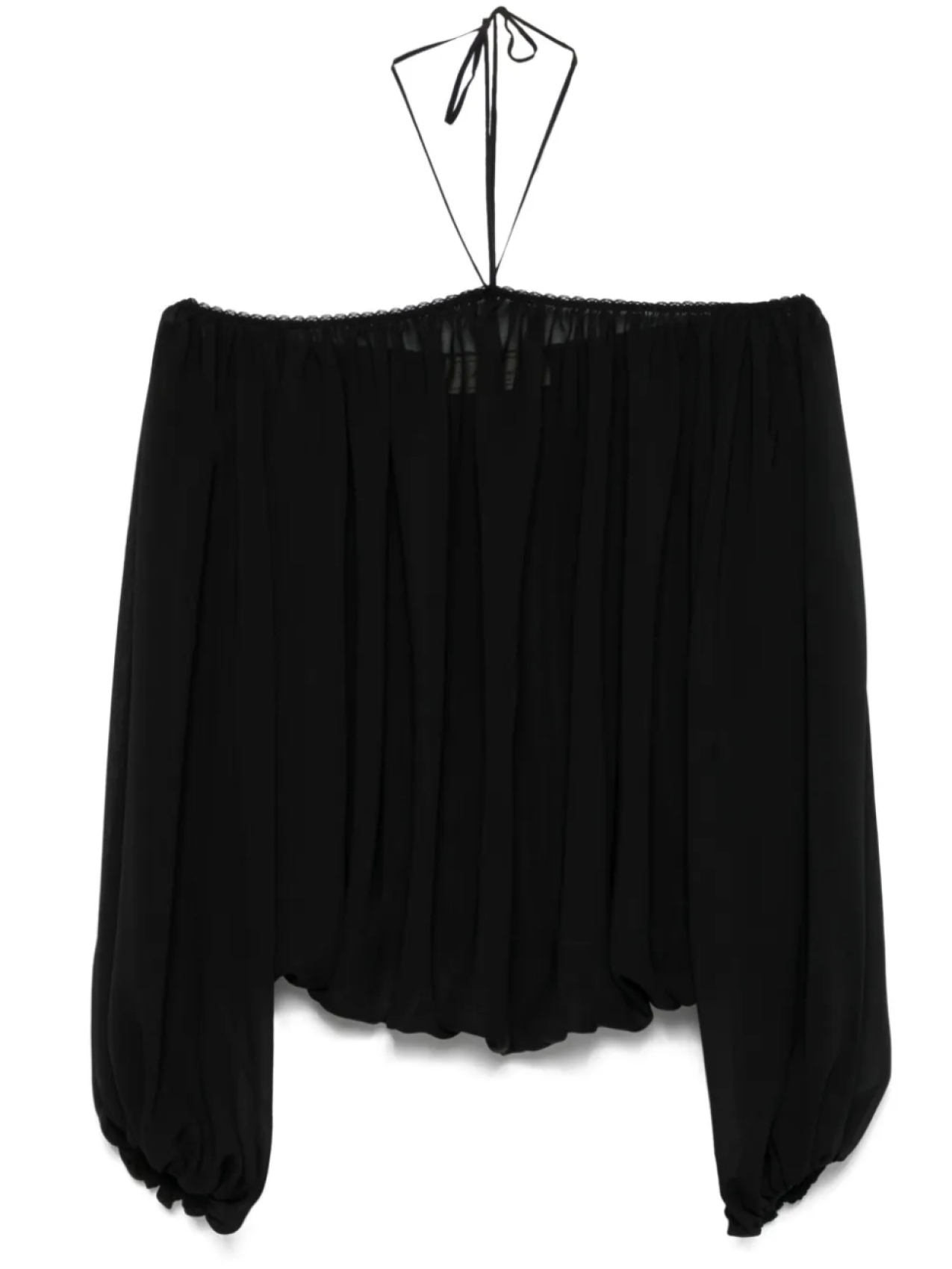 

Blumarine креповая блузка, черный