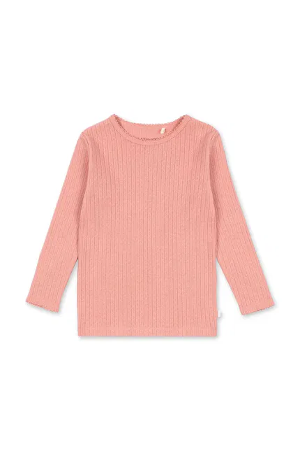 Лонгслив детский с принтом Minnie Blouse Konges Sløjd, розовый