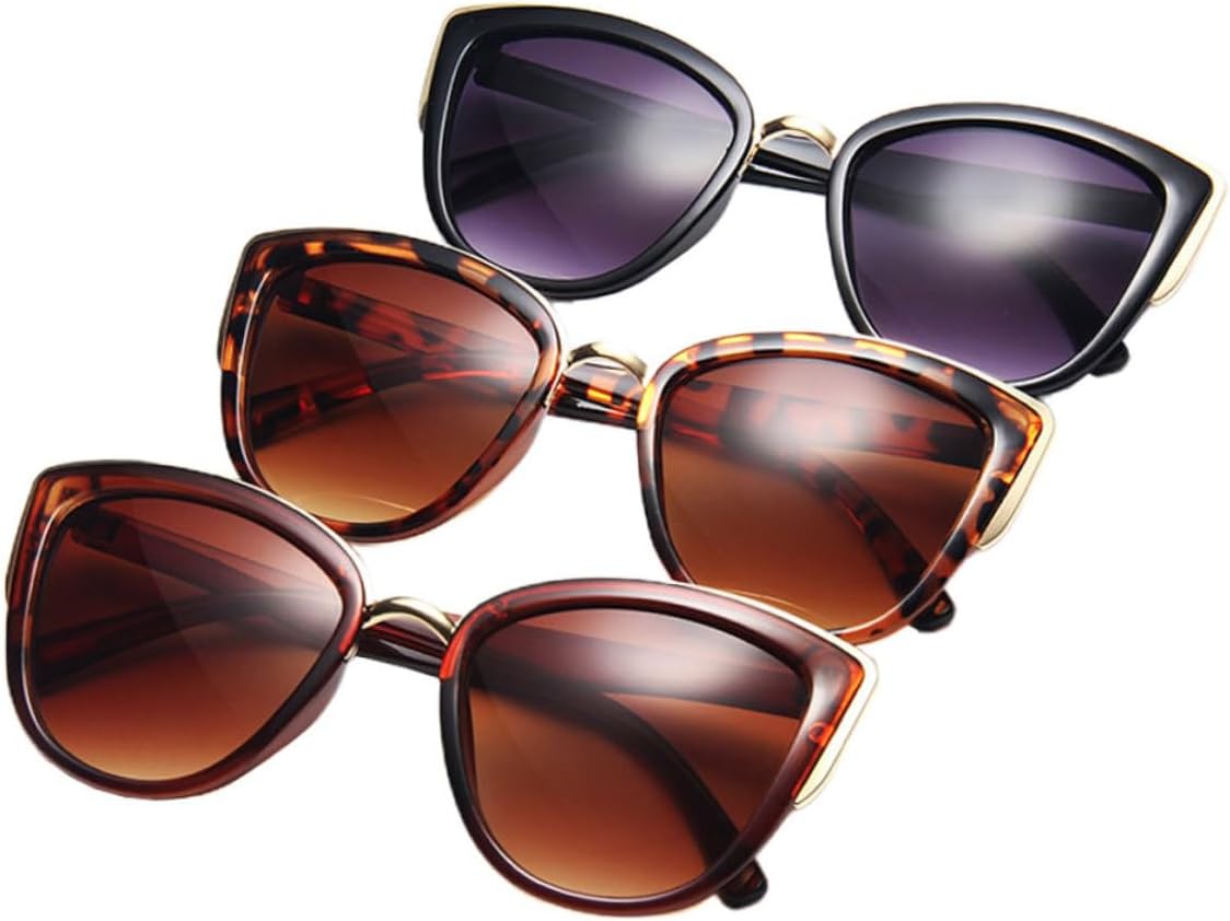 

Набор из 3 винтажных пластиковых солнцезащитных очков «кошачий глаз» от NOLITOY для женщин. Модные солнцезащитные очки в ярко-черной, леопардовой и черепаховой оправе. Стильные очки для активного отдыха на природе, Assorted Color