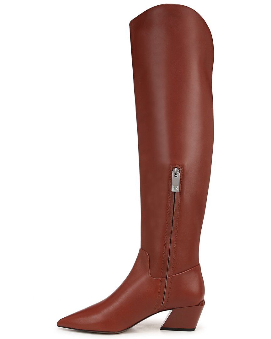 Franco Sarto Gwyn Wide Calf Кожаные ботильоны, коричневый — фото 2