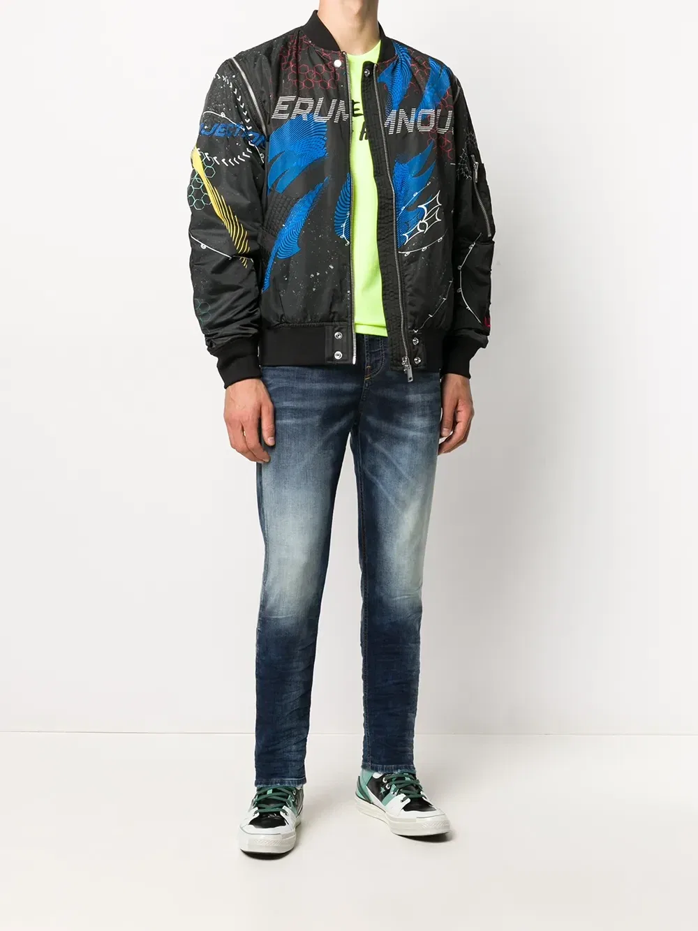Зауженные джинсы D-Vider JoggJeans DIESEL, синий — фото 2