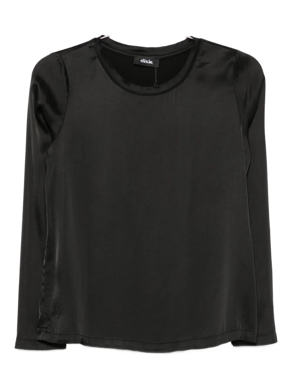 

Атласная футболка с длинными рукавами DIXIE, черный