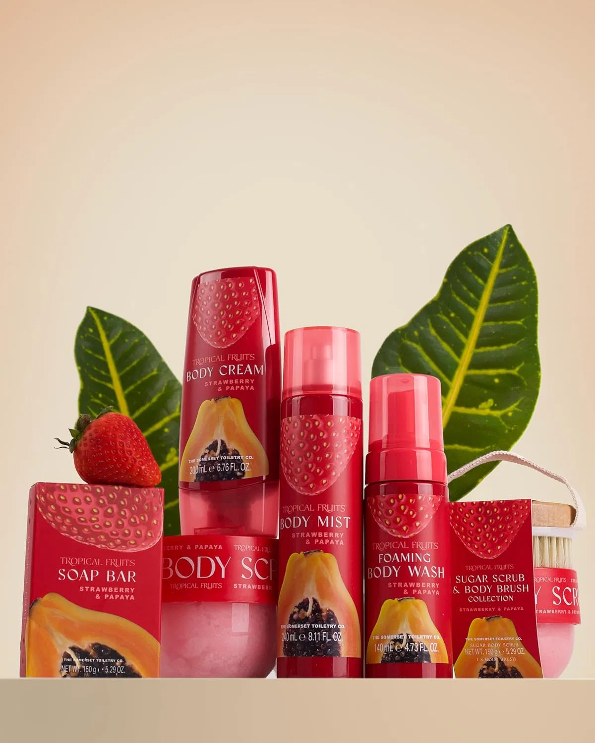 Спрей для тела Tropical Fruits с ароматом клубники и папайи 240 мл The Somerset Toiletry Company Limited — фото 2
