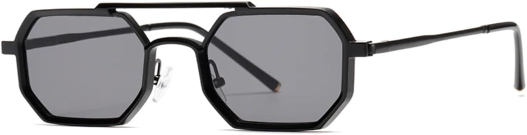 

Ретро металлические модные маленькие солнцезащитные очки для женщин и мужчин, классический винтажный стиль, защита от УФ-излучения UV400, для активного отдыха VFDHN, Black