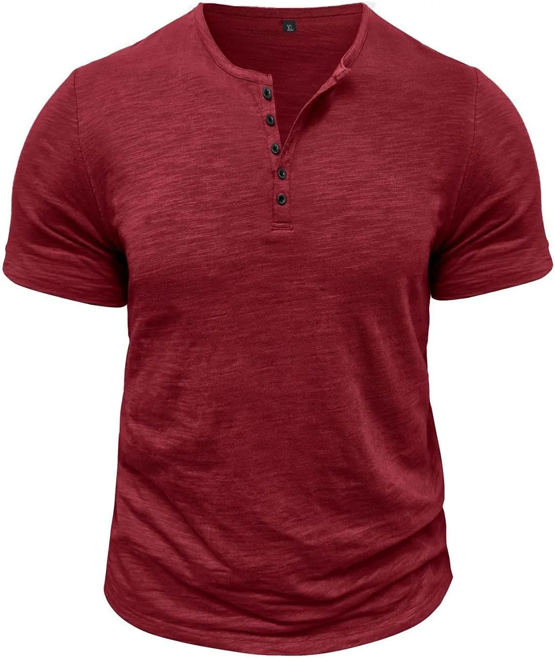 

Мужская футболка Henley с коротким рукавом и пуговицами