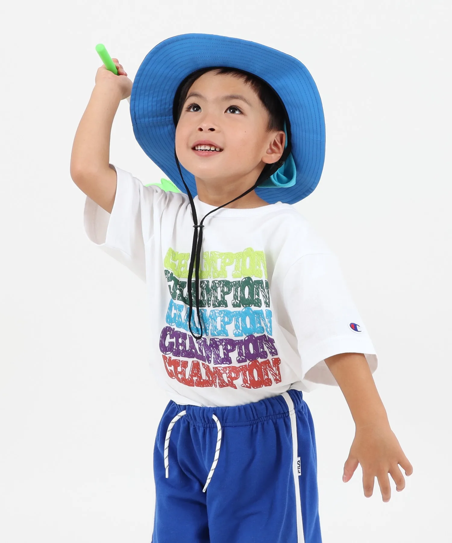 Детская футболка Champion SHORT SLEEVE T-SHIRT с принтом белая — фото 2