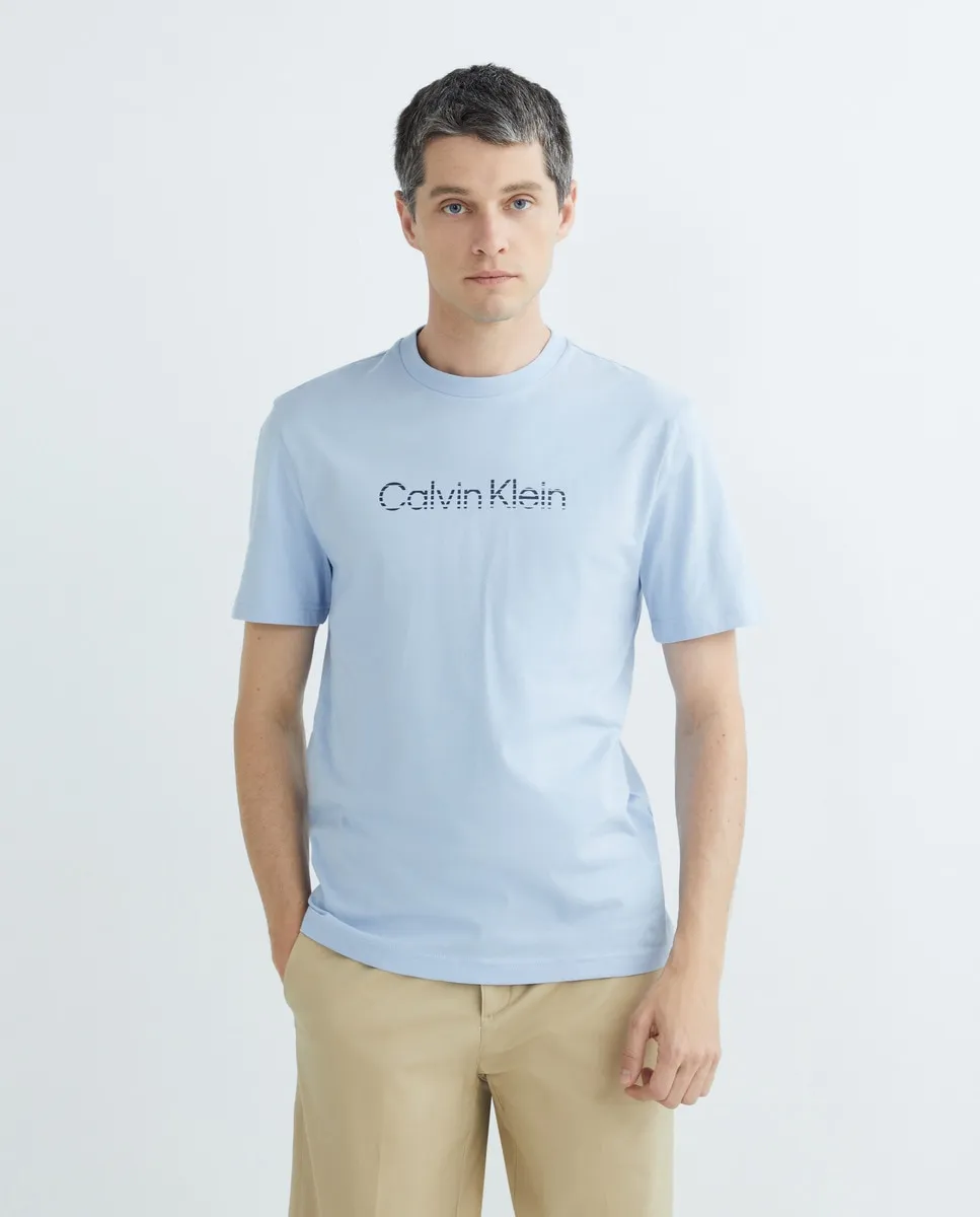 

Мужская футболка с градиентным логотипом Calvin Klein, светло-голубой